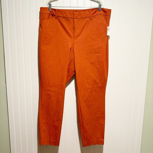 Old Navy Pixie Skinny Pants Ginger Spice NEW Size 20 - Picture 2 of 7